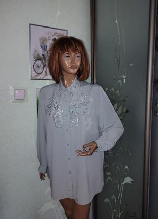 Блузка сорочка з вишивкою
