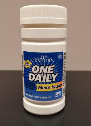 21 century, one daily мультивітаміни для чоловіків — 100 таблеток/сша