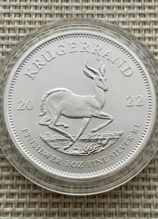 Срібна монета "крюгерранд" 2022 рік