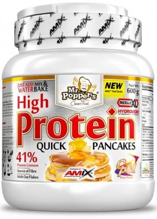 Протеїн amix mr.popper´s - high protein pancakes  600г. - натуральний