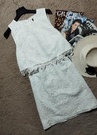 Красивое кружевное платье/ платье/сарафан