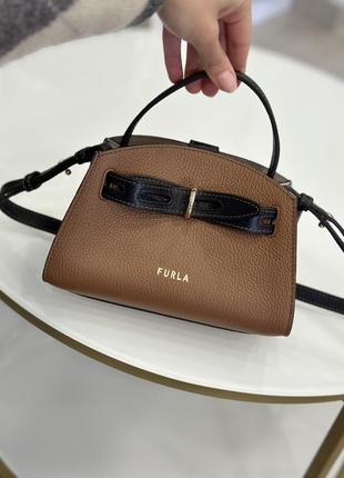 Сумка брендова furla margherita mini top handle шкіра оригінал на подарунок