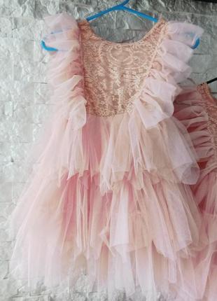 Сукня святкова на випускний в садочок пишна фатінова6 фото
