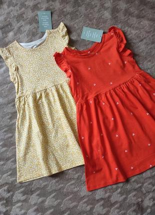 Літні сукня від h&m. сукня на дівчинку 4-6 років. сарафан з рюшами