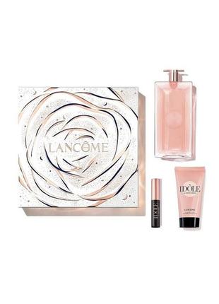 Lancome idole набір (50 мл — парфуми (edp), + 50 мл лосьйон для тіла + туш для вій)