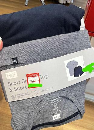 Пижама мужская футболка шорты s