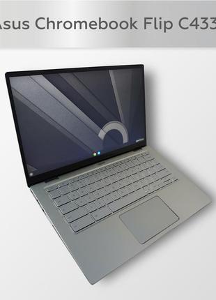 Сенсорний ноутбук-планшет 2 в 1 asus chromebook flip c433 intel m3-8100y/4gb/64gb fullhd touch x360