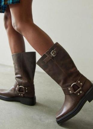 Vagabond eyra biker boots байкерские сапоги мото состаренная винтаж кожа