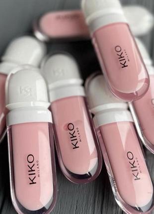 Блеск бальзам для губ kiko milano lip volume 01