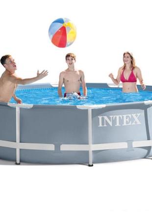 Intex 26702 (діаметр 305 x висота 76 см) каркасний басейн prism frame pool