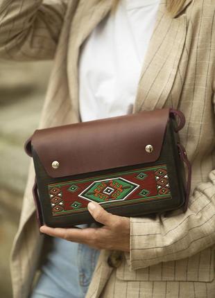Женская деревянная сумочка "kilim"