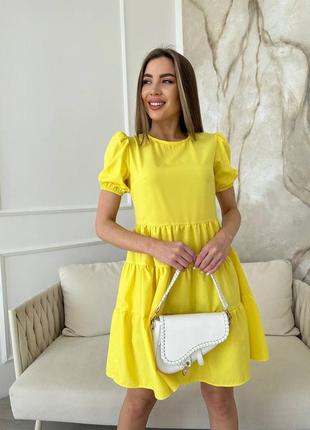 Платье на лето 🌞 "classic", yellow