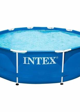 Intex 28200 (діаметр 305 x висота 76 см) каркасний басейн metal frame pool