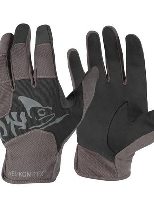 Рукавиці повнопалі helikon-tex all round fit tactical gloves black/shadow grey