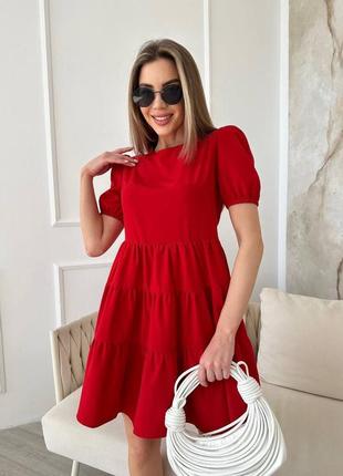 Платье на лето 🌞 "classic", red