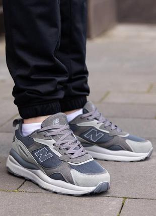 Мужские серые кроссовки new balance running silver