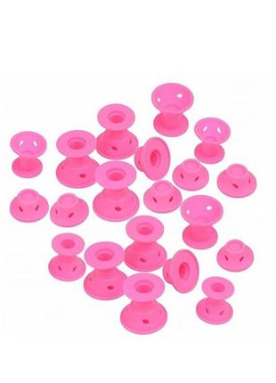 Силіконові бігуді  для завивання волосся, 20 шт