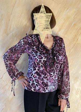Жіноча блузка з леопардовим принтом розмер м