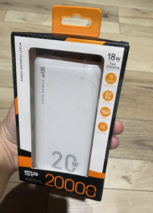 Павербанк банка батарея акумулятор silicon power 20000mah 18w