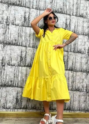 Легка літня сукня жовта