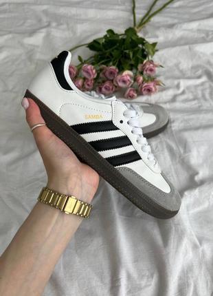 Adidas samba vegan low white black