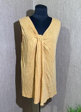 Льняний топ massimo dutti розмір xl1 фото