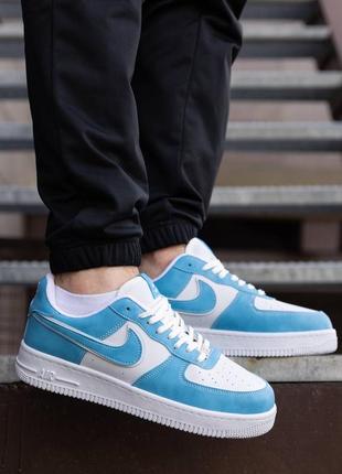 Чоловічі кросівки nike air force white blue