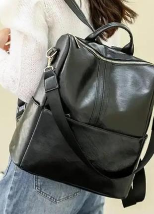 Женская кожаная сумка рюкзак balina. женский городской рюкзак. женский рюкзак сумка. женский рюкзак.