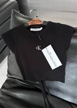 Черный топ calvin klein