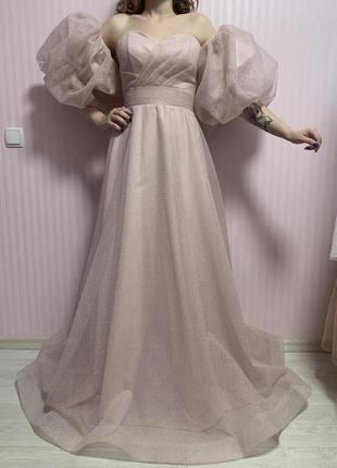 Новое блестящее платье вечернее свадебное выпускное платье