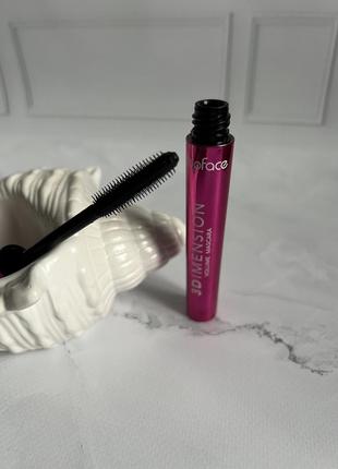 Туш для вій topface 3d imension volume mascara, чорна, 8 мл