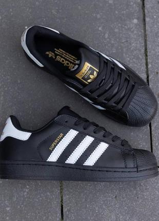 Кросівки adidas superstar classic black white