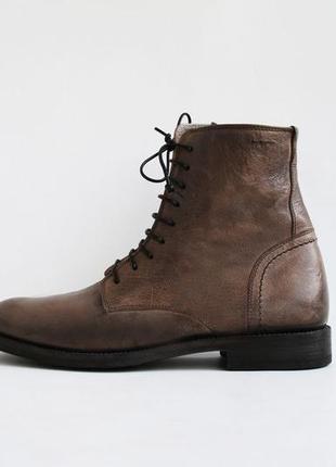 Кожаные ботинки из натуральной кожи, не промокают alexander hotto размер 40-41