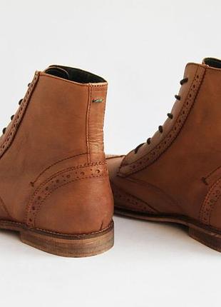 Не промокающие кожаные ботинки-броги из натуральной кожи kurt geiger размер 42-43