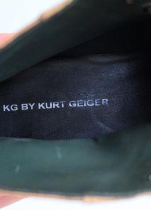 Не промокающие кожаные ботинки-броги из натуральной кожи kurt geiger размер 42-43