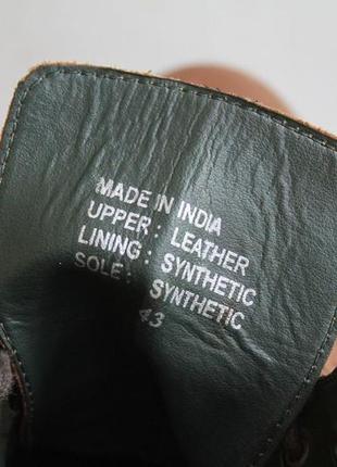 Не промокающие кожаные ботинки-броги из натуральной кожи kurt geiger размер 42-43