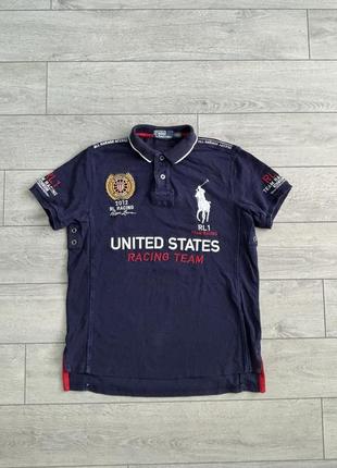 Поло polo ralph lauren united states racing team shirt size l футболка