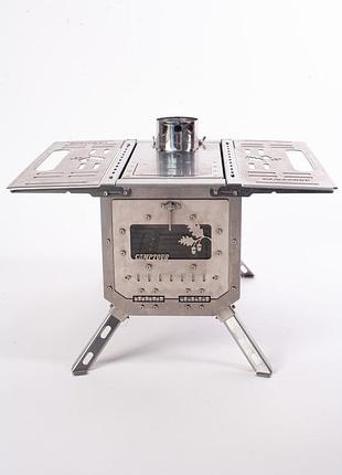 Печка в палатку на дровах! печь туристическая! походная печь! мини-печь!