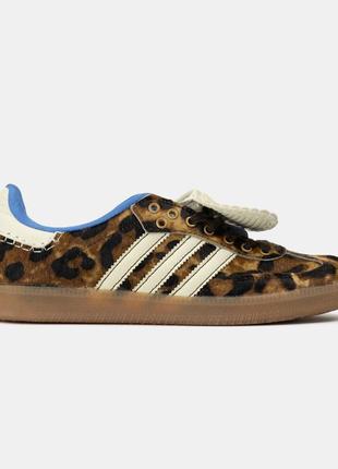 Кросівки adidas samba x wales & bones black ponny