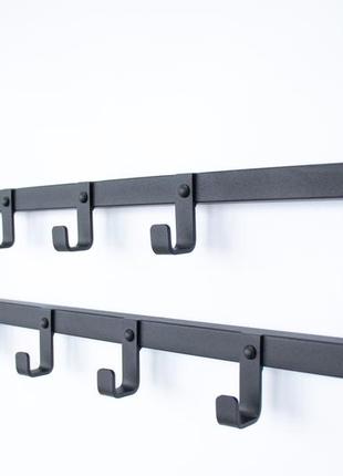 Вішалка для одягу настінна металева 70x4x17 см 11 гачків cr.m-5.5