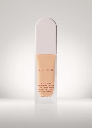 Rose inc softlight skin-smoothing liquid foundation тональний крем тональна основа