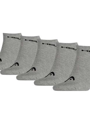 Носки head sneaker gray набор 5пар