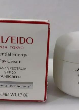 Увлажняющий энергетический крем для лица shiseido essential energy moisturizing cream