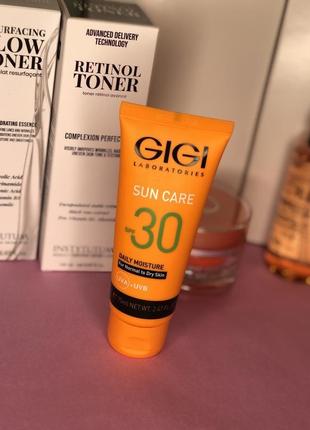 Солнцезащитный крем spf 30  ☀️ gigi sun care day protector для сухой кожи