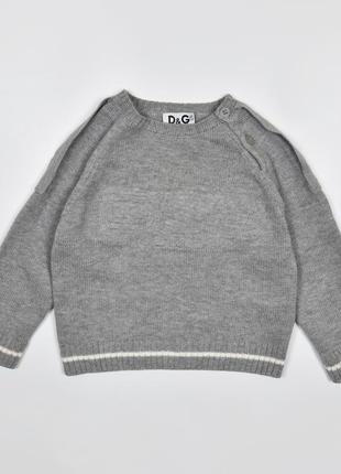 Dolce & gabbana junior 9-12 месяцев (74-80 см) кофта свитшот свитер хлопок
