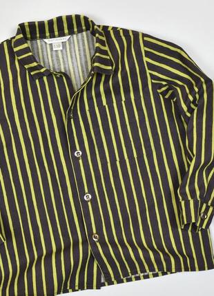 Marimekko 5 лет (110 см) рубашка сорочка полоска хлопок