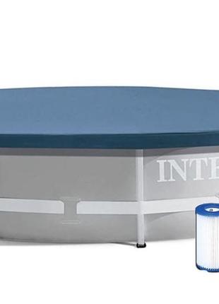 Intex 26702-3 new (діаметр 305 x висота 76 см) каркасний басейн prism frame pool