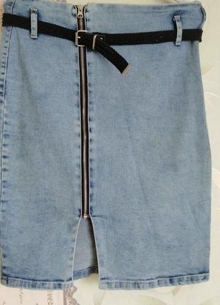 Джинсовая юбка)