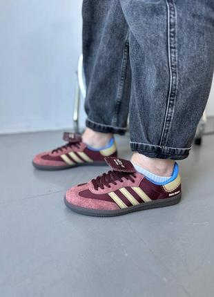 Женские кроссовки adidas samba nylon wales bonner fox brown