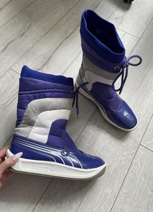Сапоги ботинки синие спортивные пума puma